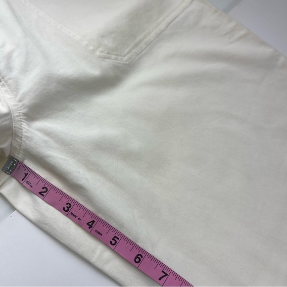 Abound Wide Leg Pants Womens 14 Cream Chinos Cotton Blend NWT - Picture 10 of 16